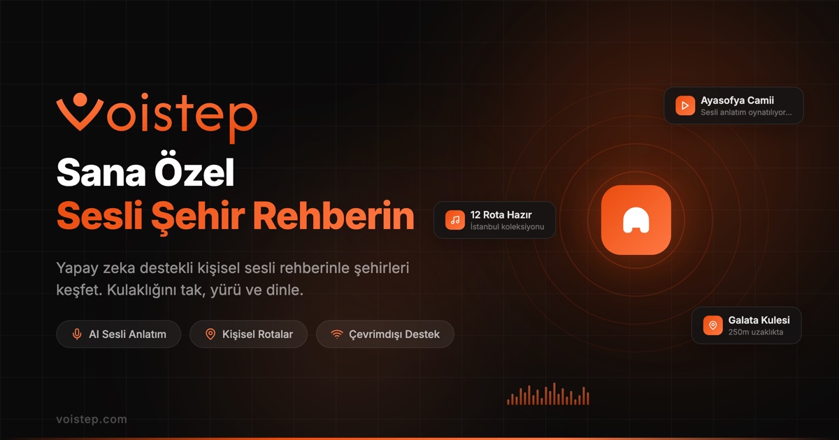 Voistep website: A smart guide to exploring Istanbul.